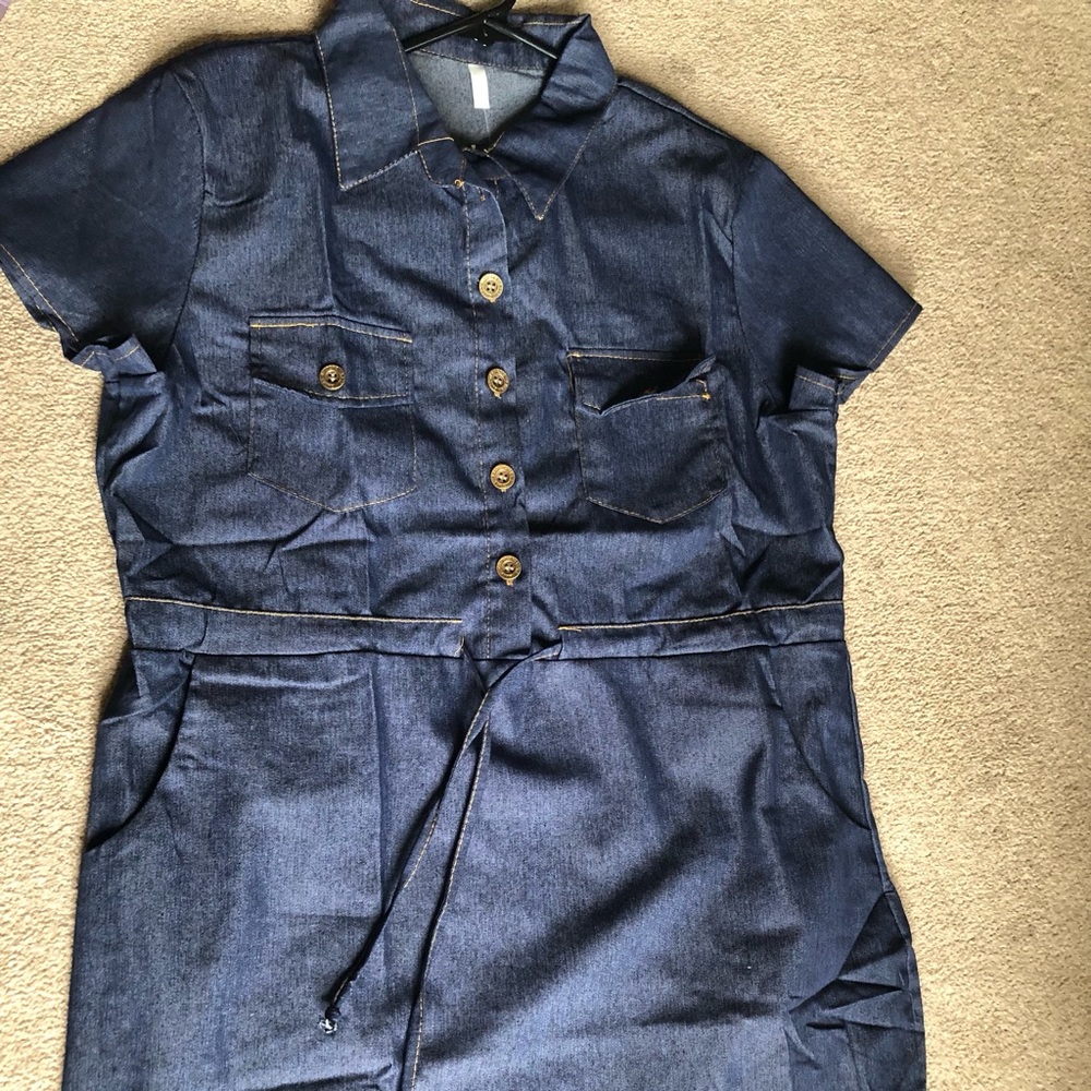 Dark Blue Denim Dress
